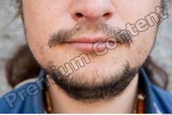 Mouth Man White Chubby Bearded